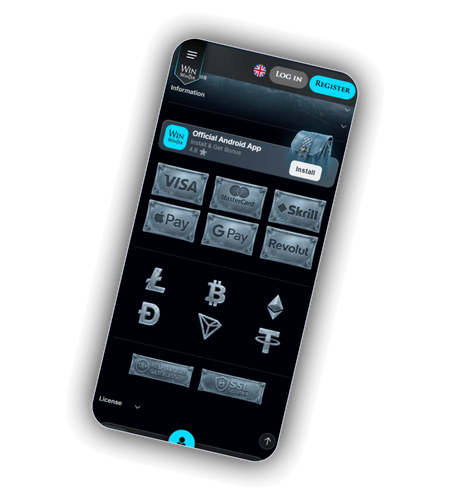 WinWinter cashier with 15 methods including Skrill, Revolut, Bitcoin, Ethereum and Tether