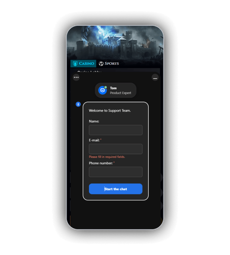WinWinter live chat opening with product-expert widget